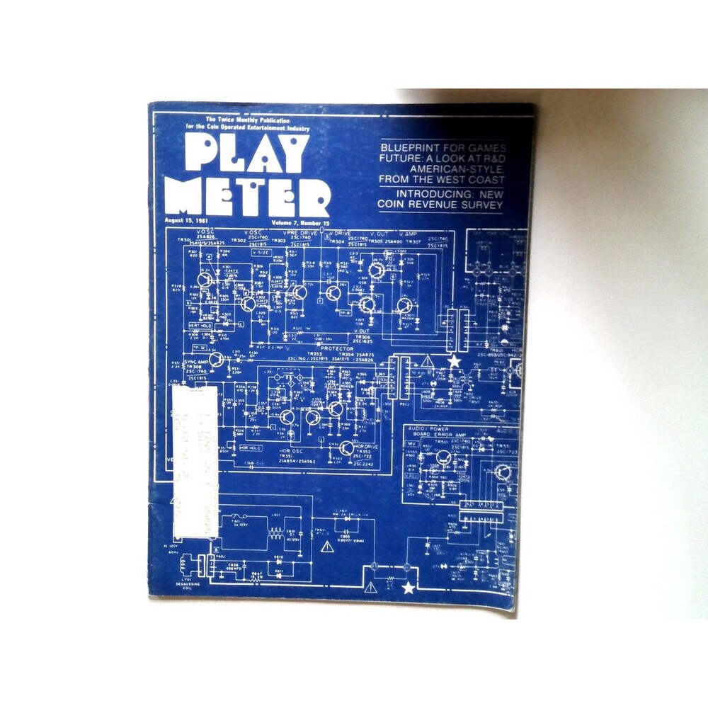 Vintage Play Meter Magazine August 15 1981 Arcade Gaming Coin-Op Pac-Man Pinball